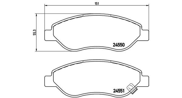 MAGNETI MARELLI stabdžių trinkelių rinkinys, diskinis stabdys 363700459053